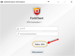 fortinet vpn client install error