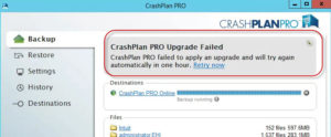 crashplan update